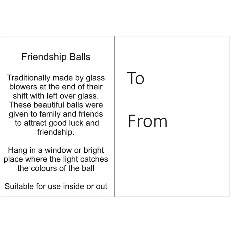 Hanging Glass Friendship Ball 10cm diameter , Silver