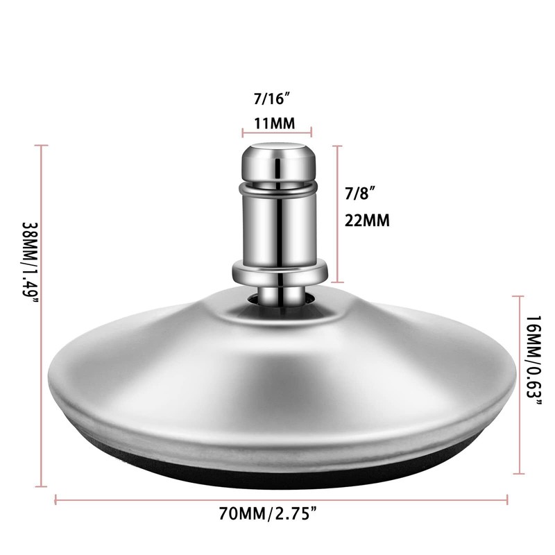 uvce Office Chair Bell Glides Replacement Swivel Caster Wheels to