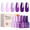 VENALISA Purple Gel Nail Polish 6 Colors Purple Gel Polish