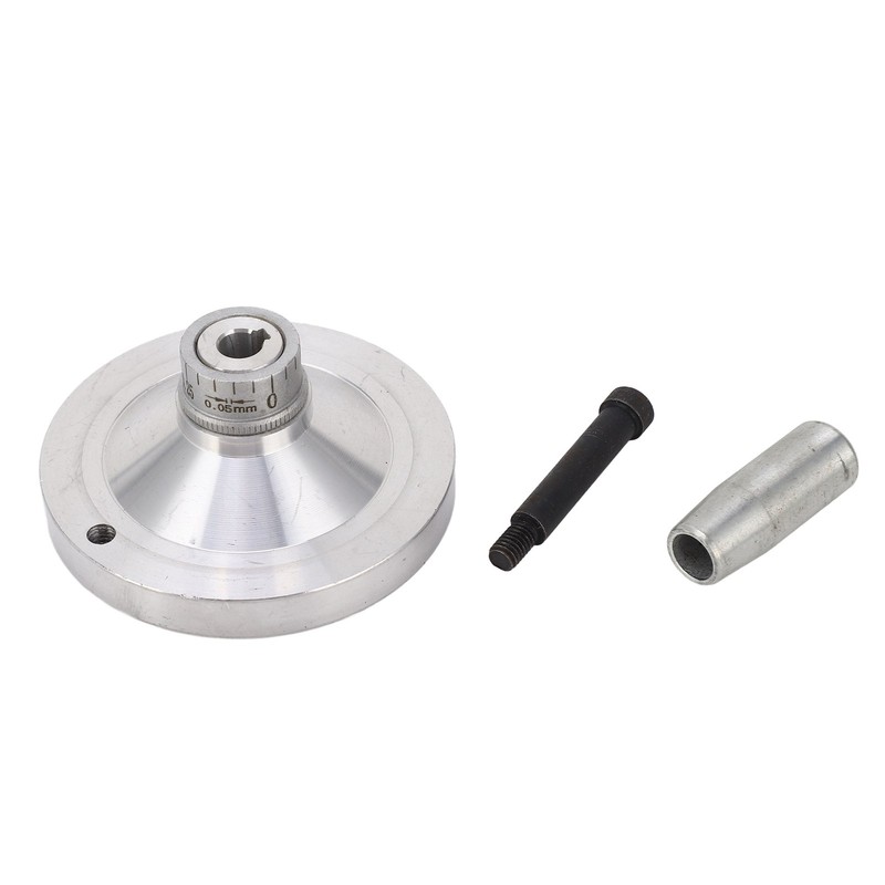 Hand Wheel Crank Handwheel Aluminum Alloy 0‑1mm Scale 80mm Diameter