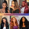 VCVVCV 28 Inch Straight Wig Human Hair 13x6 Hd Lace