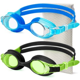 CIFOYA Kids Swimming Goggles Kids-Goggles: Goggles Kids Swim 2 Pack Anti Fog UV 400 for Girls Boys Children Age 8-14