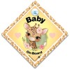 Baby Giraffe On Board Sign, Beautiful Baby Giraffe On Board