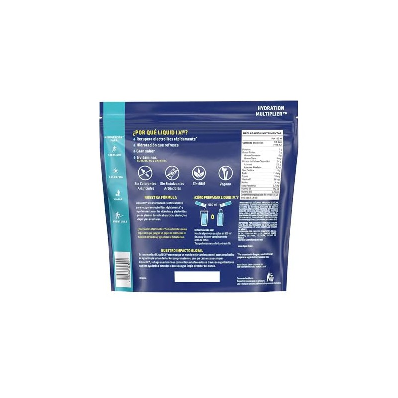 Electrolitos en Polvo Liquid I.V. 30Sobres de 16g C/u