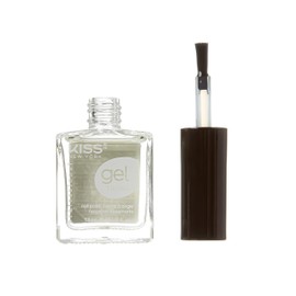 KISS NEW YORK Gel Strong Nail Polish 0.44oz (Topcoat&White&Black)