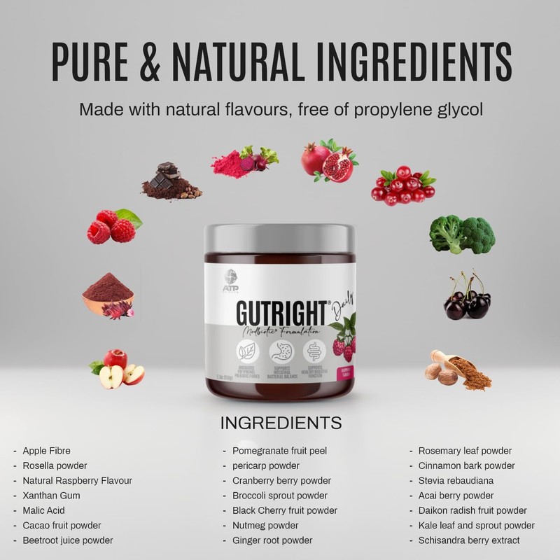 ATP Science GutRight® Gut Daily Health Supplement, Modbiotic and Polyphenol