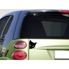 Black Peeking Cat Sticker 6" Decal tp184 For Car Bumper
