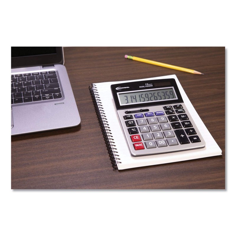 Innovera 15968 Profit Analyzer Calculator, Dual Power, 12-Digit LCD Display
