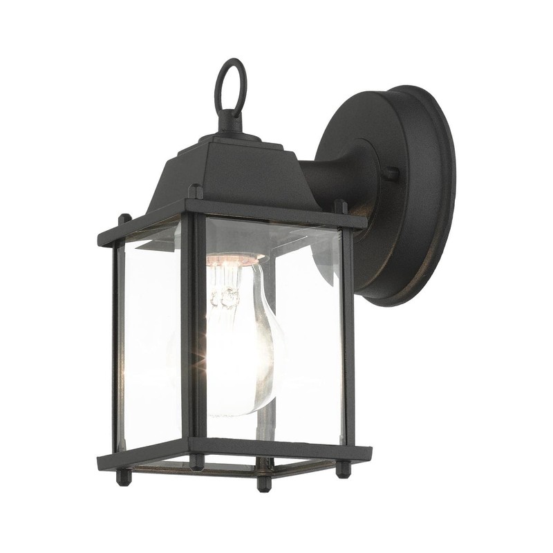 Livex Lighting 7506-14 Frontenac 1-Light Outdoor Wall Lantern, Black