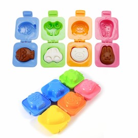 GAESHOW Boiled Egg Mould, Onigiri Mould Cartoon Cute Rice Mould, 3D Cartoon Egg Shaper Bento Sushi Rice DIY Kitchen Tool for Kids, Bento Accessories for Home, Schools, Nursery and Outdoor Camping