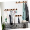 LABRIMP 1 Set Modern Bamboo Coat Hat Rack Stylish Hanging