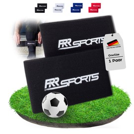 RR Sports - Football shin pad holder for men, women and children, black, holder for football socks as shin pads holder for training, guard stay support holder for football socks
