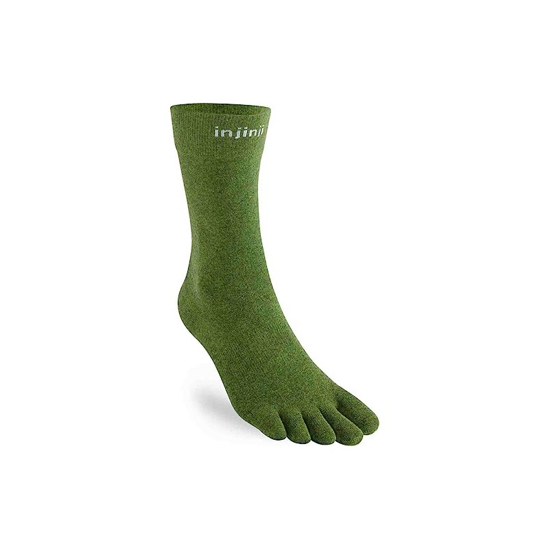 Injinji Everyday Crew UPCYCLED Cotton Musgo S, Green