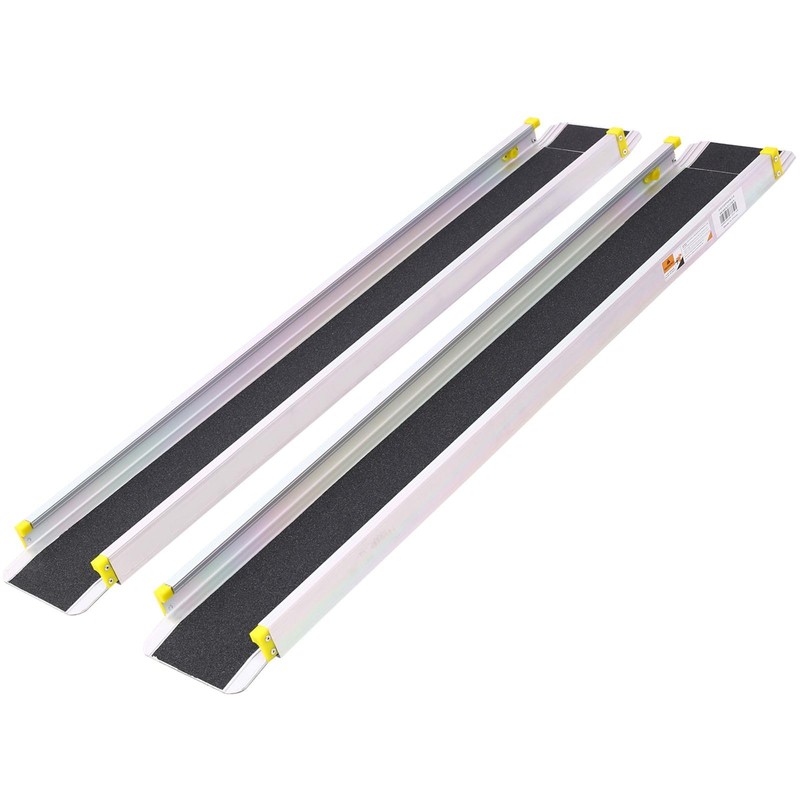 FRITHJILL 7FT Telescopic Wheelchair Ramps with Storage Bag, Adjustable Portable