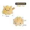 Punyumen Mendaco Plush Toy Mascot with Keychain 6cm Small Cute