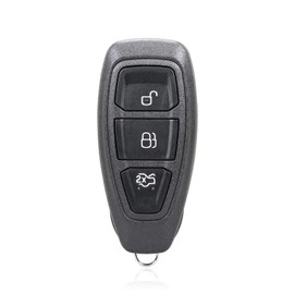 Unifizz 1 Pack 3 Button Key Fob Keyless Entry Remote for Ford Focus for Fiesta Black