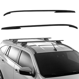 OCPTY Roof Rack Side Rails Fit for Land Rover for LR4 2010 2011 2012 2013 2014 2015 2016 Luggage Racks Rooftop Cargo Carrier Bag Luggage Kayak Canoe Bike Snowboard Skiboard
