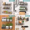 DTUQYX Spice Rack Wall Mounted 6 Pack, Heavy Duty Metal