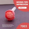 50PCs Dental Grade Dental 5mm Pink Impression Mixing Tips by