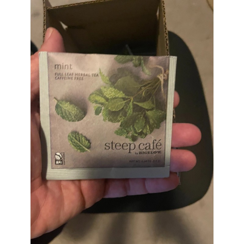 Steep Cafe By BIGELOW classic Mint Herb 50 Pack In