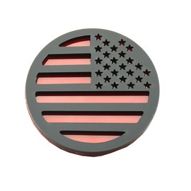 1 calcomanía redonda 3D de repuesto para Jeep Wrangler, vehículos, camiones, SUV (color negro y rojo)