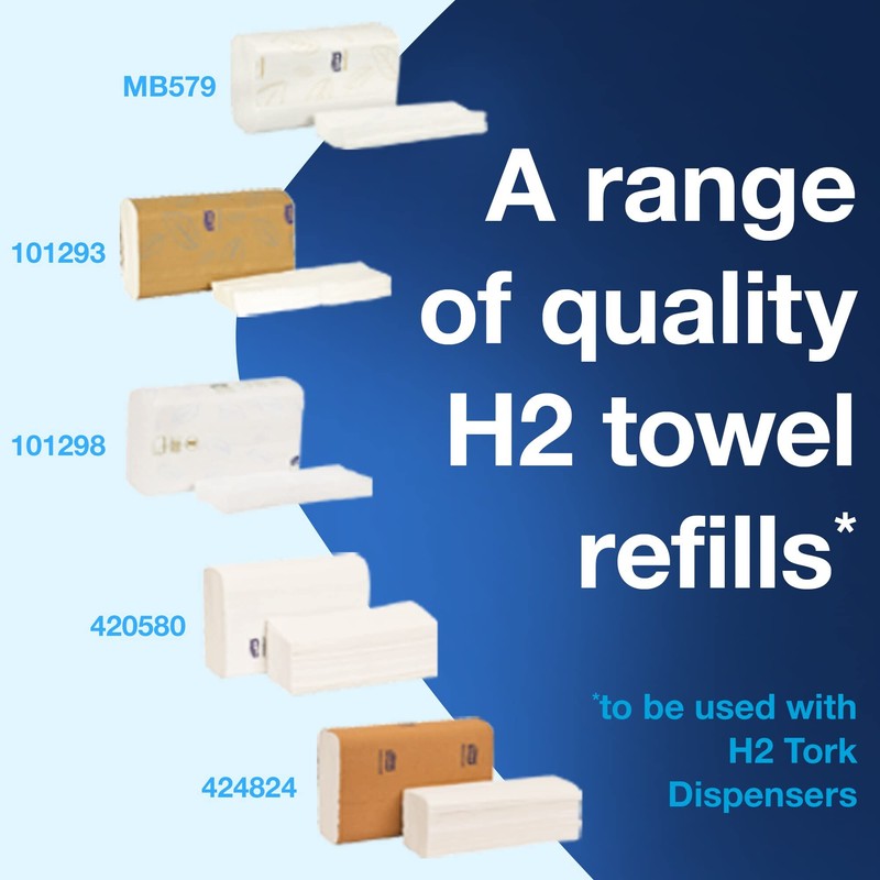 Tork Xpress Paper Towel Dispenser, White, H2/H23 Multifold Compatible, Compact