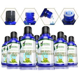 Liquid Tissue Cell Salt Kit Lactose Free, 12 Schussler Cell Salts, Easy to Use Remedy Chart, Boost Your Immune System, Stimulate Natural Healing, Provide Cellular Nutrition Vital to Cellular Function
