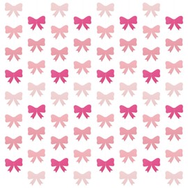 8pcs Pink Bow Hanging Banners, Paper Pink Bow Garland Pink Bow Party Decorations 2 Styles Bow Birthday Decorations Bow Decorations for Party Birthday Anniversary