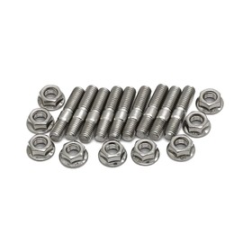 AUTOVIC Exhaust Manifold Stud Kit 9 Pcs 304 Stainless Steel Exhaust Manifold Bolts for Honda Acura B/D Series Civic Integra B18
