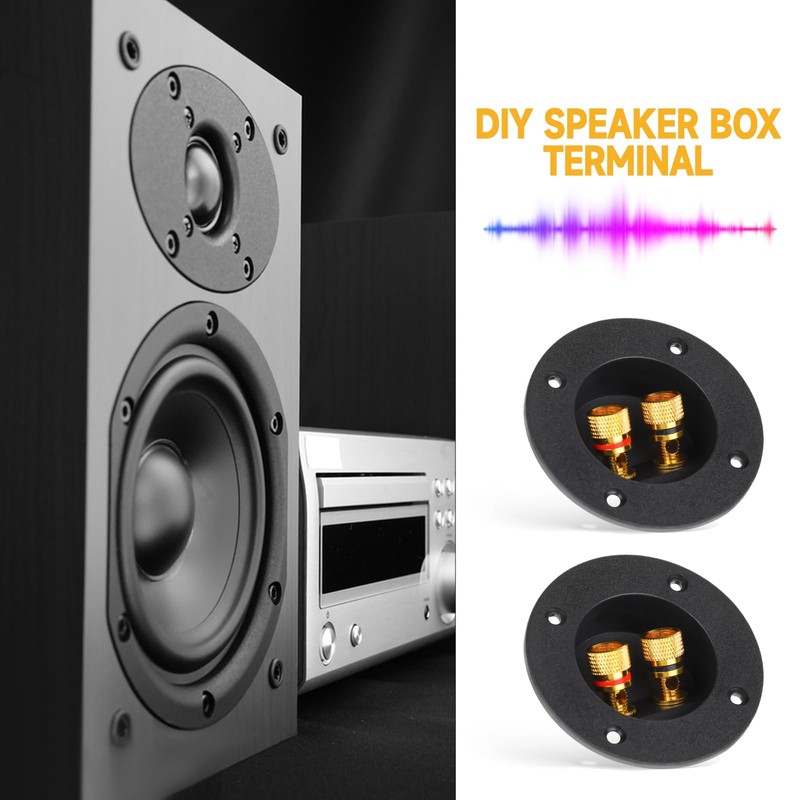 2 Pcs Speaker Sub Box Terminals Cup for Subwoofer Box