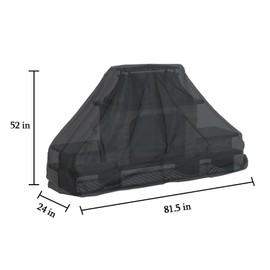 Izzybang Tall Outdoor Fireplace Cover Heavy Duty Waterproof 81.5 Inch Patio Wood Burning Fireplaces Cover