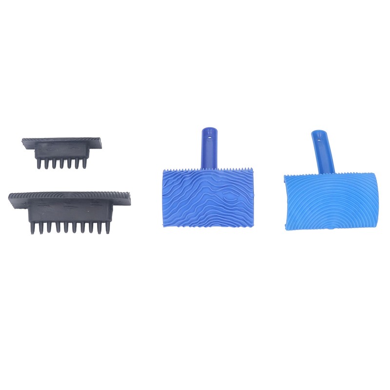 Wood Graining Painting Tool Set Soft Rubber 4Pcs Wood Grain