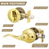 Brotima 3 Pack Keyed Alike Lever Set with Single Cylinder