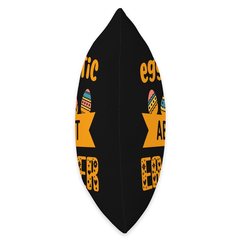 Egg-Static About Easter Blessings Jesus Christ Resurrection Throw Pillow