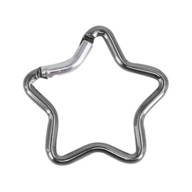 Sorrowso Carabiner Clip Star Shaped Climbing Buckle Aluminum Alloy Heavy Duty Keyring Hook For Camping Fishing Hiking Traveling Five Pointed Star Carabiner