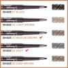 5 Pcs Ultimate Eyebrow Retractable Definer Pencils,Dual-Sided Natural Soft Textured