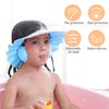 2 Pcs Adjustable Baby Bath Cap, Soft Waterproof Shampoo Visor
