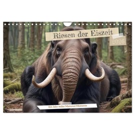 Giants of the Ice Age - A Year Full of Mammoth Moments (Wall Calendar 2026 DIN A4 Landscape), CALVENDO Monthly Calendar: Experience the Majestic Mammoths in Impressive Landscapes (CALVENDO Animals)