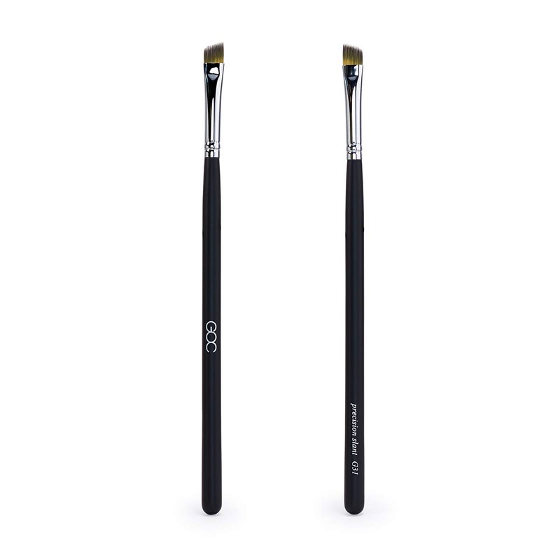 GOC, Brocha, Precision Slant, Brocha para delinear ojos y cejas,