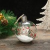 6Pcs Shining Christmas Balls with LED Light Pendants Refillable Ball