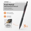 Nicpro 0.9 Metal Mechanical Pencil Set with Case, 3PCS Black