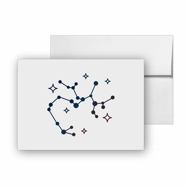 Sagittarius Constellation Space Sign Map, quality blank cards CC-20583