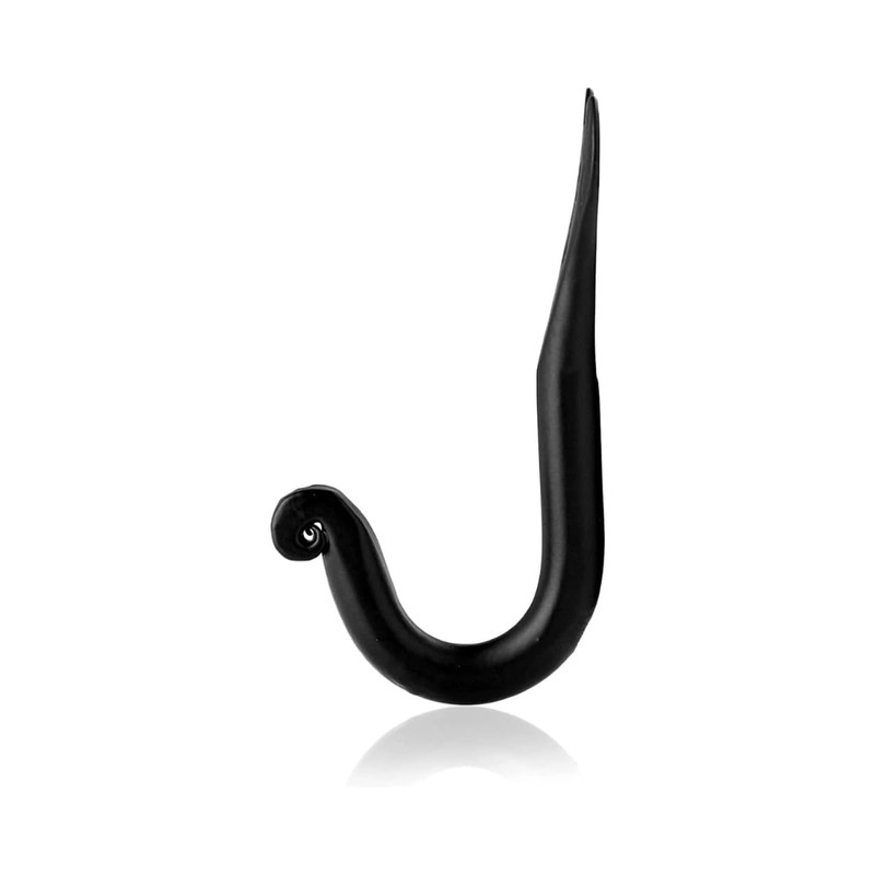 Fayesia Black Hooks - Blacksmith Handcrafted Decorative Wall Mounted Coat