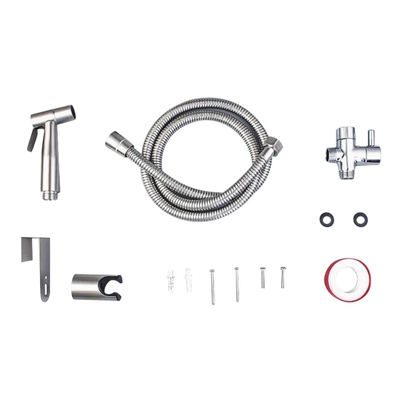 Stainless Steel Bidet Sprayer Spray Head Toilet Attachment Cleaning Tool