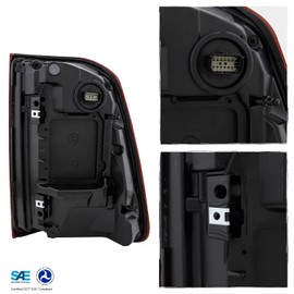 AKKON - Fit 2019-2023 Dodge Ram 1500 Limited/LongHorn/Laramie (Non Blind Spot Sensor) LED Tail Light - OE Red Clear Left