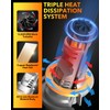 OXILAM H13 LED Bulb, 9008 Bulbs, 900% Ultra-Bright, 5 Min