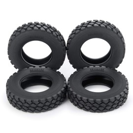 RC-Hub 4pcs Rubber Tamiya Wheels Tires 22mm/25mm Wheel Tire for 1/14 Tamiya Wheel Rim RC Crawler Car (25mm)