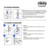 GERCAR Pro Knob Cylinder 35/35 Solid Lock with Knob Cylinder