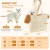 PETCUTE Dog Bag, Breathable Dog Carrier Bag with Side Pockets