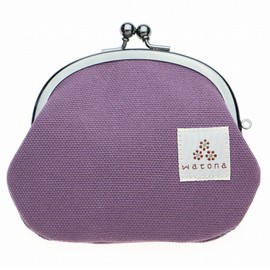 watona Canvas Purse 3.3 Inch Round Coin Purse, cocoa